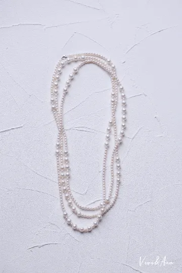 Exclusive Designer Multi Way Genuine Premier Freshwater Pearl Extra Long Necklace
