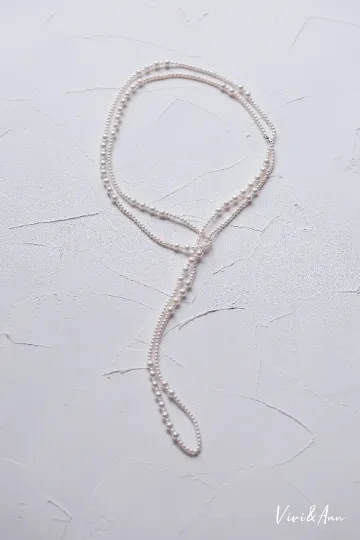 Exclusive Designer Multi Way Genuine Premier Freshwater Pearl Extra Long Necklace