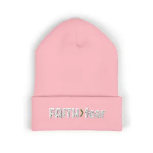 FAITH>fear™ by Draw it Out® Cuffed Beanie