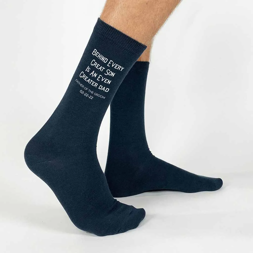 Father of the Groom Socks - Personalized for the Wedding