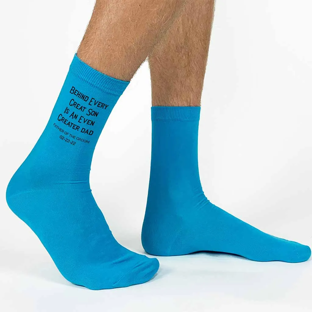 Father of the Groom Socks - Personalized for the Wedding