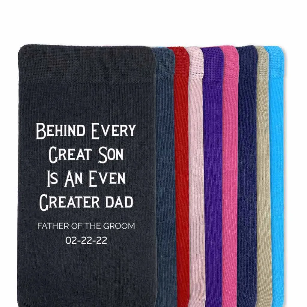 Father of the Groom Socks - Personalized for the Wedding