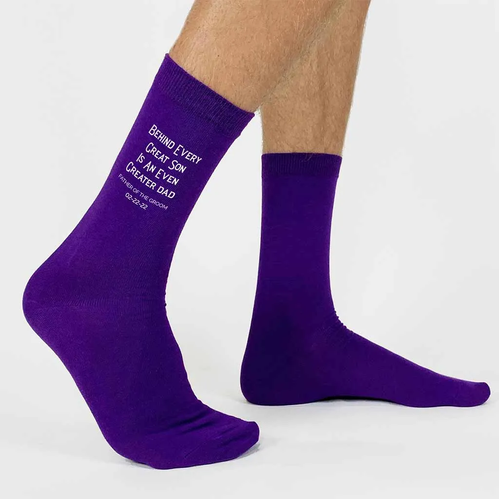 Father of the Groom Socks - Personalized for the Wedding
