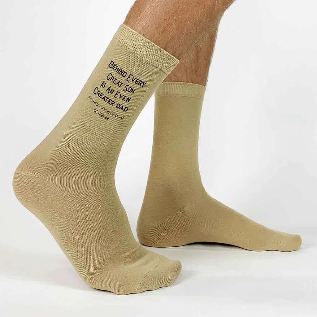 Father of the Groom Socks - Personalized for the Wedding