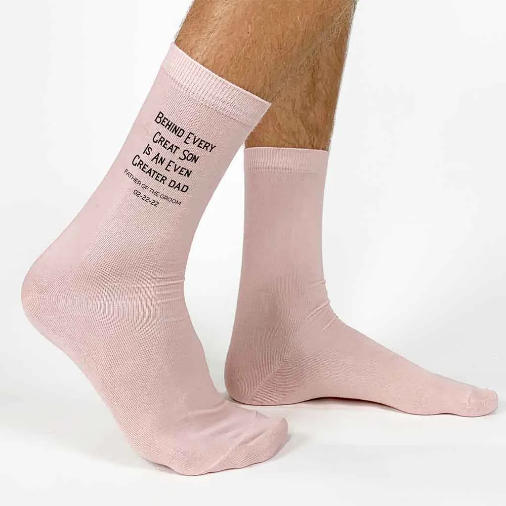 Father of the Groom Socks - Personalized for the Wedding