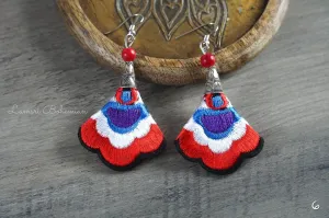 Fiesta Flair Embroidered Earrings