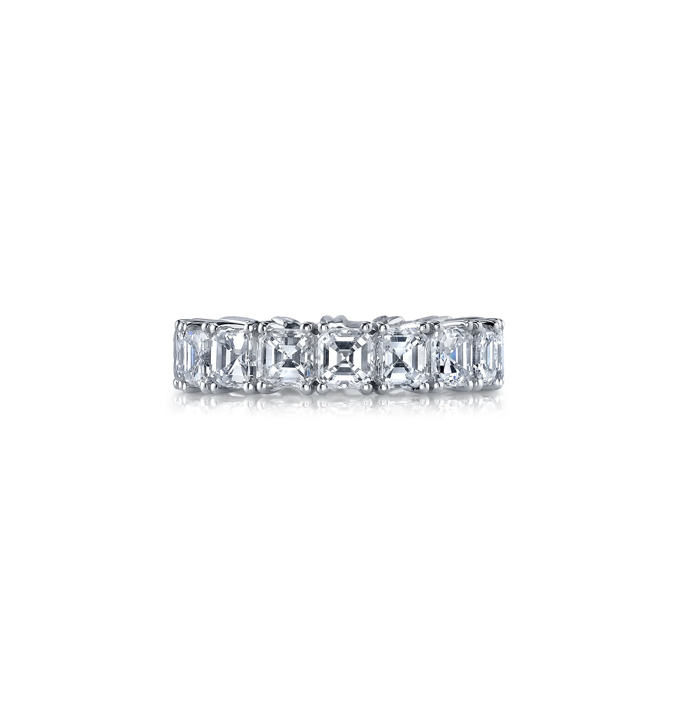 Fink's Exclusive Asscher Diamond Eternity Band in Platinum