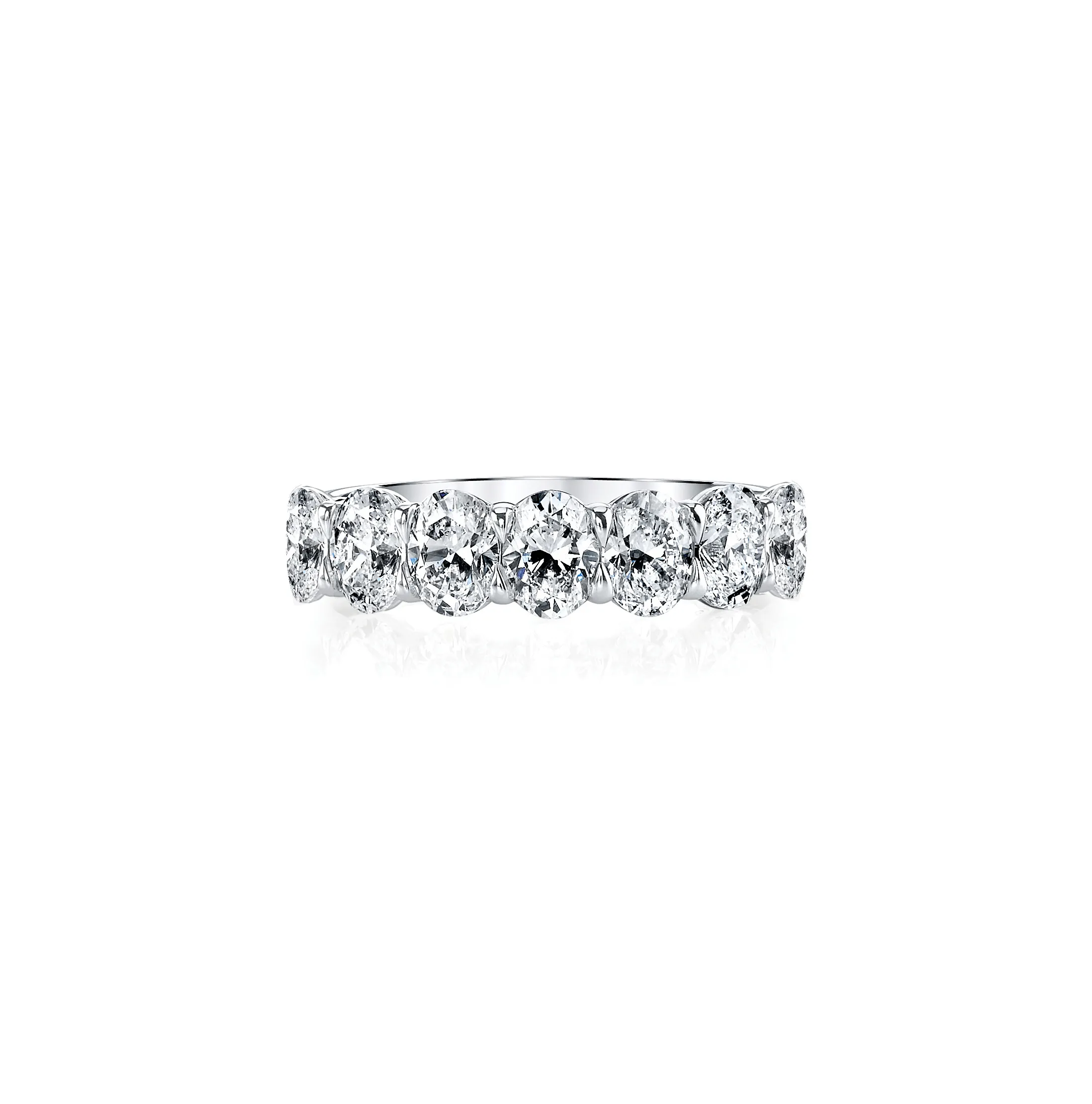 Fink's Exclusive Platinum Oval Diamond Band