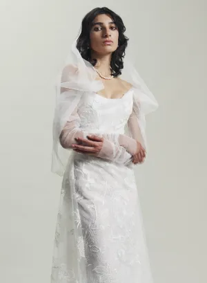 Fishu blouse / lace fishu blouse