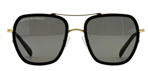 Freida Rothman Breckenridge Squared Aviator Sunglasses Black