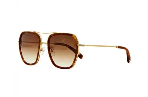 Freida Rothman Breckenridge Squared Aviator Sunglasses Tortoise