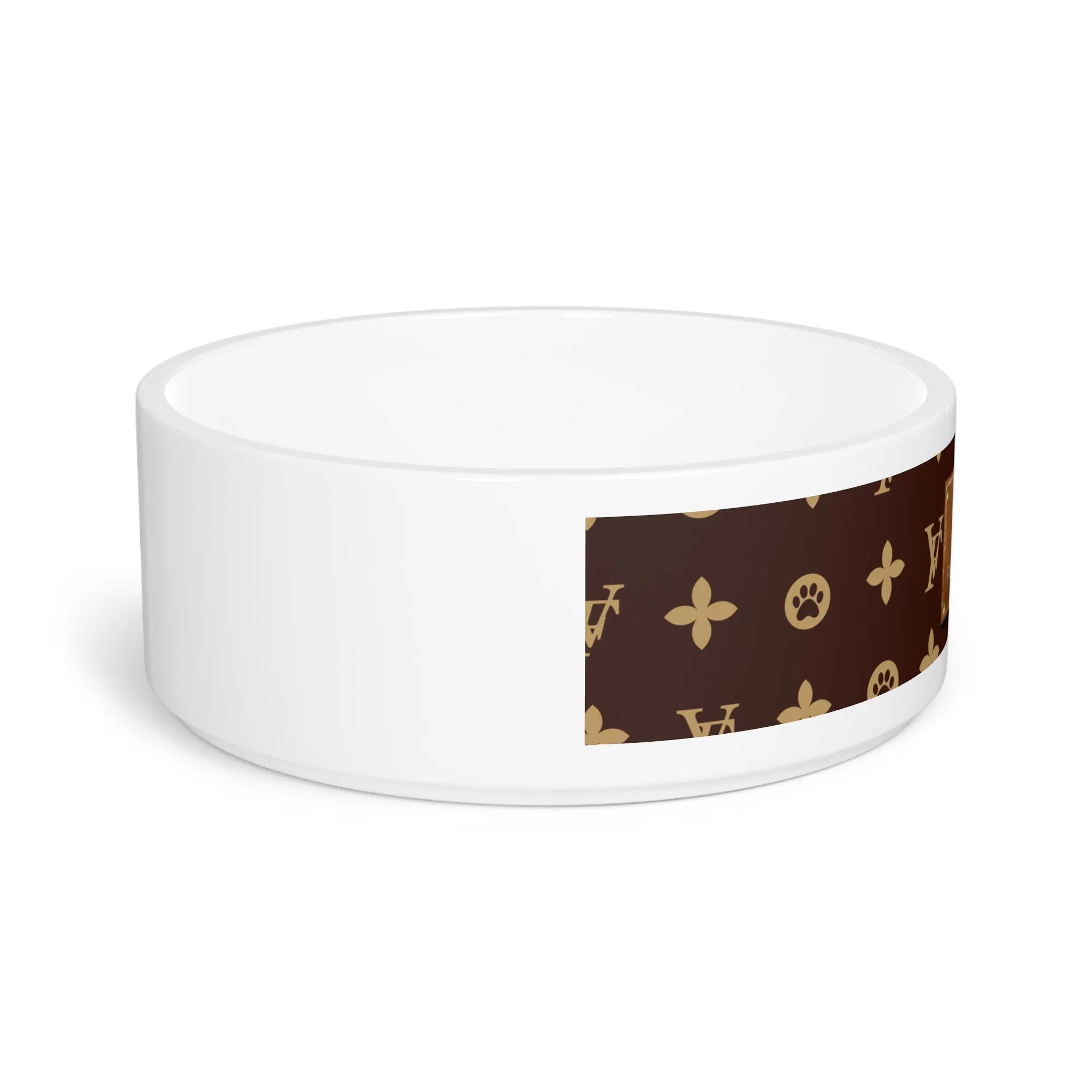 Furry Vuiton Pet Bowl