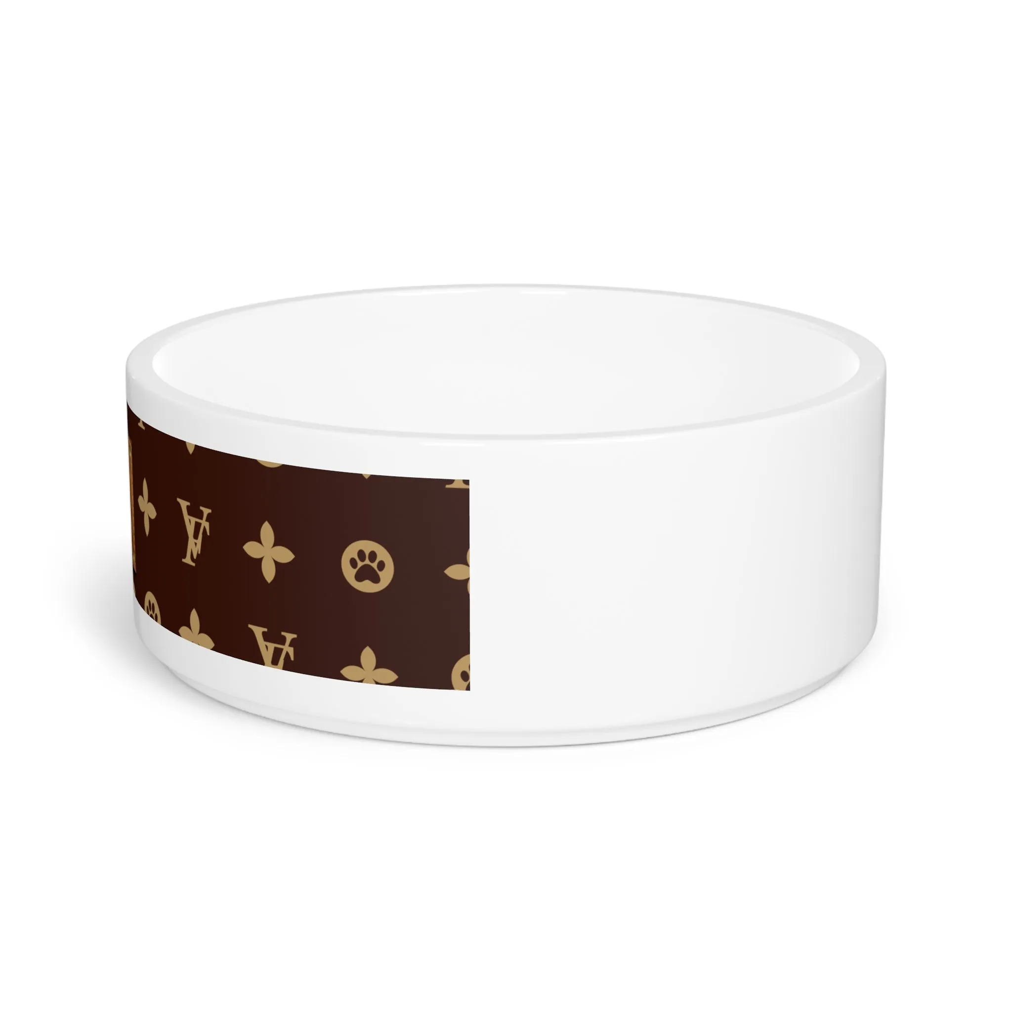 Furry Vuiton Pet Bowl