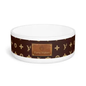 Furry Vuiton Pet Bowl