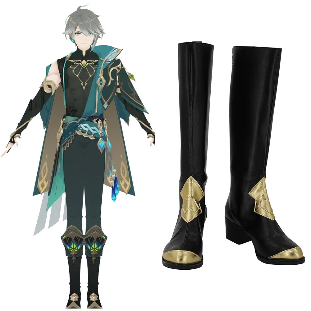 Genshin Impact Alhaitham Cosplay Shoes Boots Halloween Costumes Accessory Custom Made