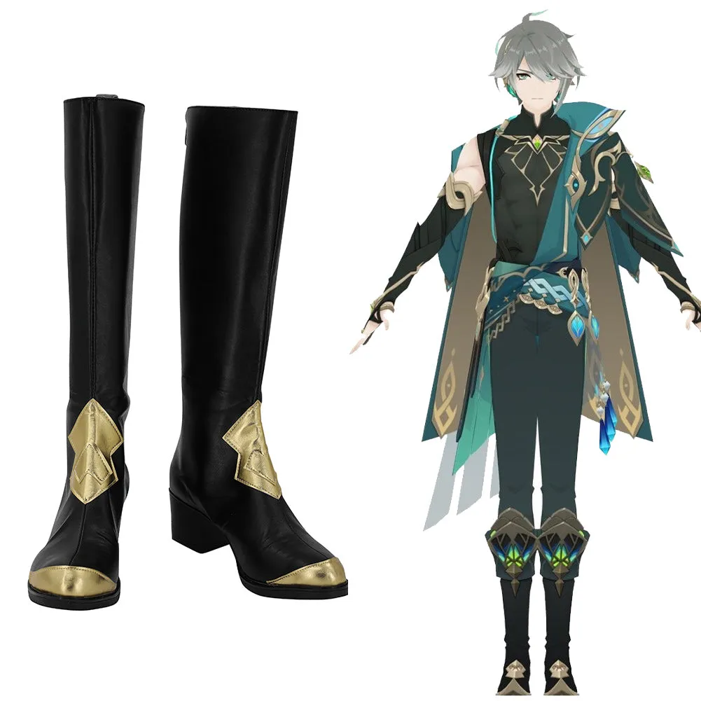 Genshin Impact Alhaitham Cosplay Shoes Boots Halloween Costumes Accessory Custom Made