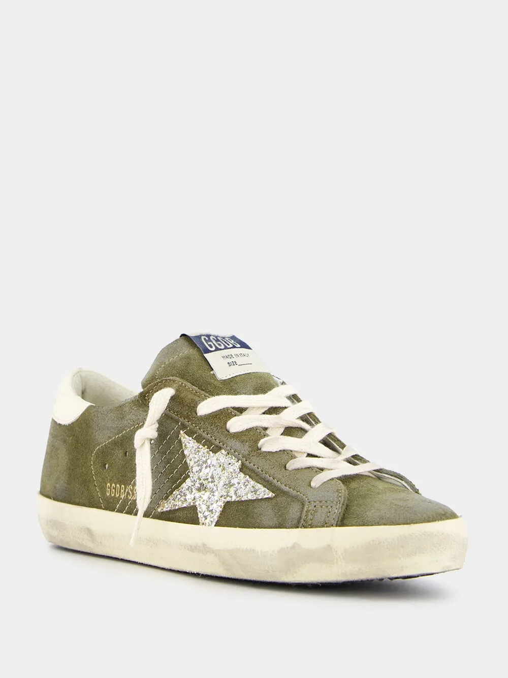 Glittered Suede Super-Star Sneakers