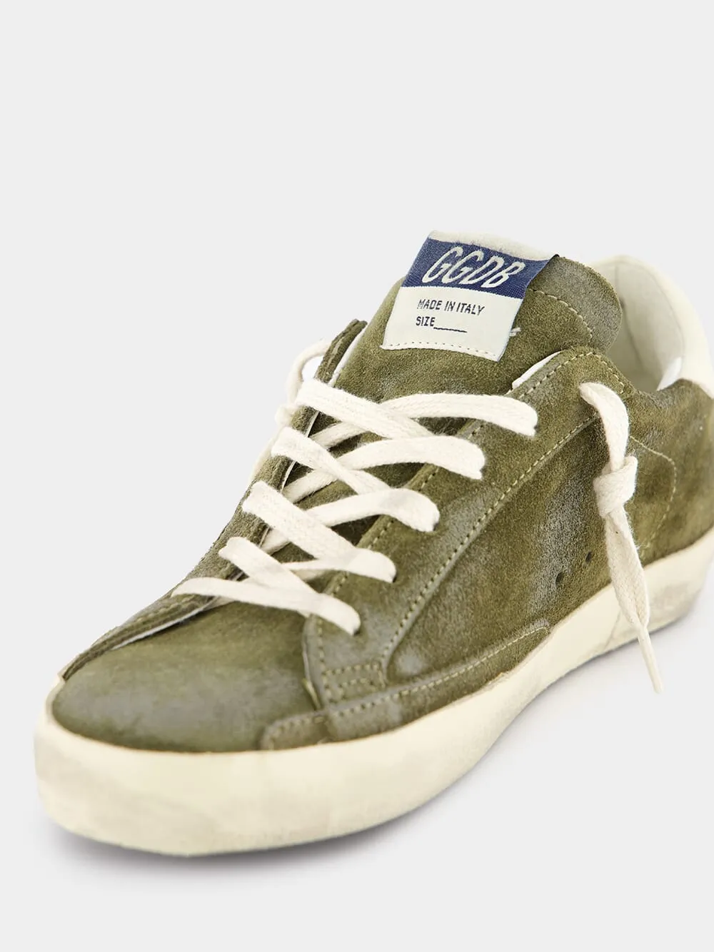 Glittered Suede Super-Star Sneakers