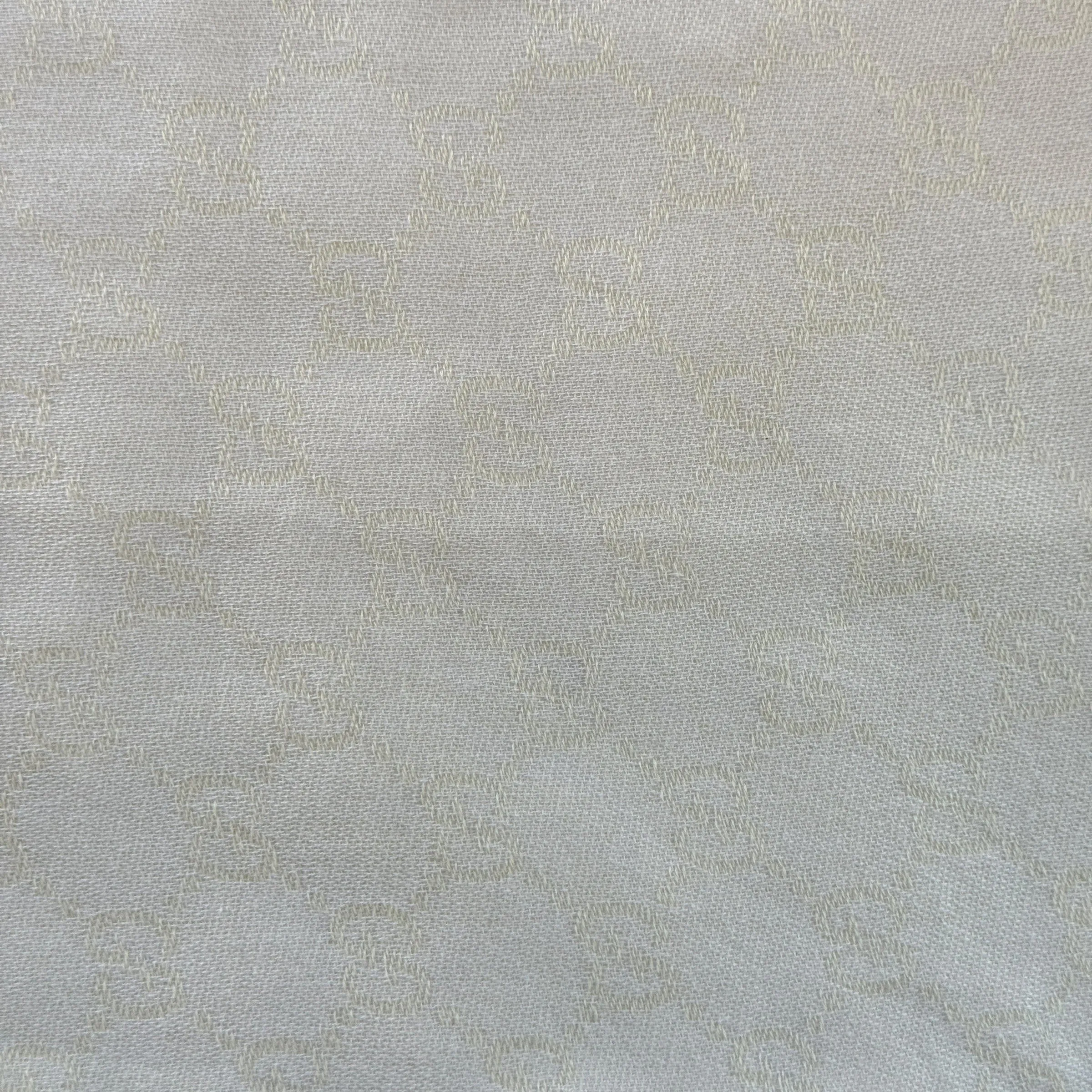 GUCCI Cotton Fringe Scarf - Pale Yellow