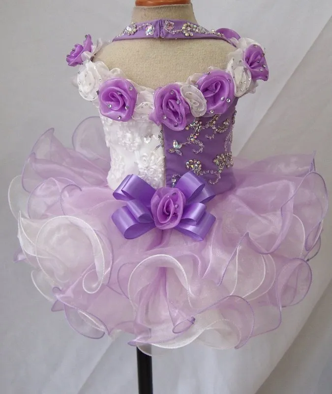 Halter Infant/toddler/baby/children/kids Girl's Pageant Dress  1~4T G025-5
