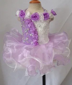 Halter Infant/toddler/baby/children/kids Girl's Pageant Dress  1~4T G025-5