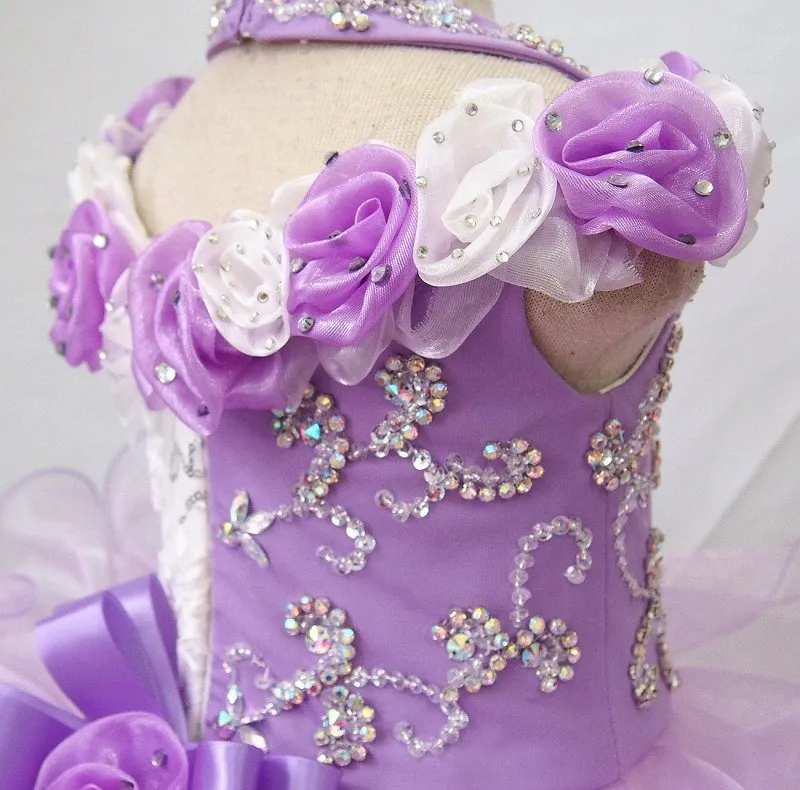 Halter Infant/toddler/baby/children/kids Girl's Pageant Dress  1~4T G025-5