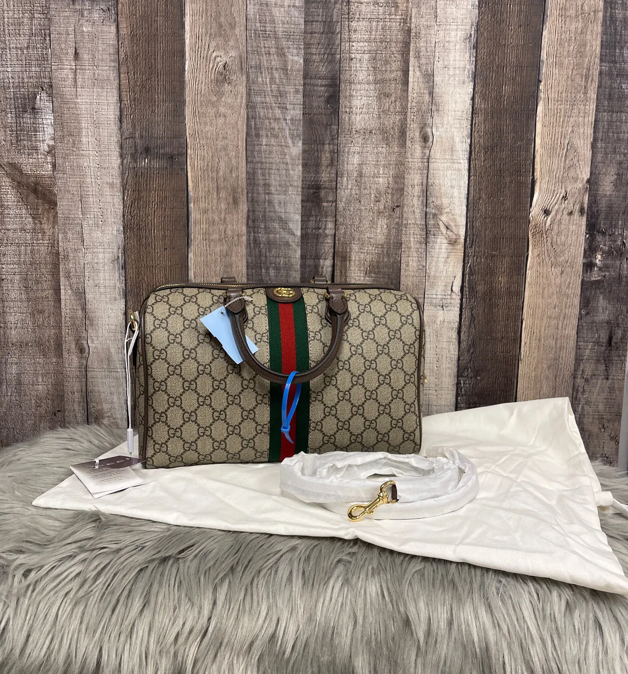 Handbag Luxury Designer By Gucci, Size: Large