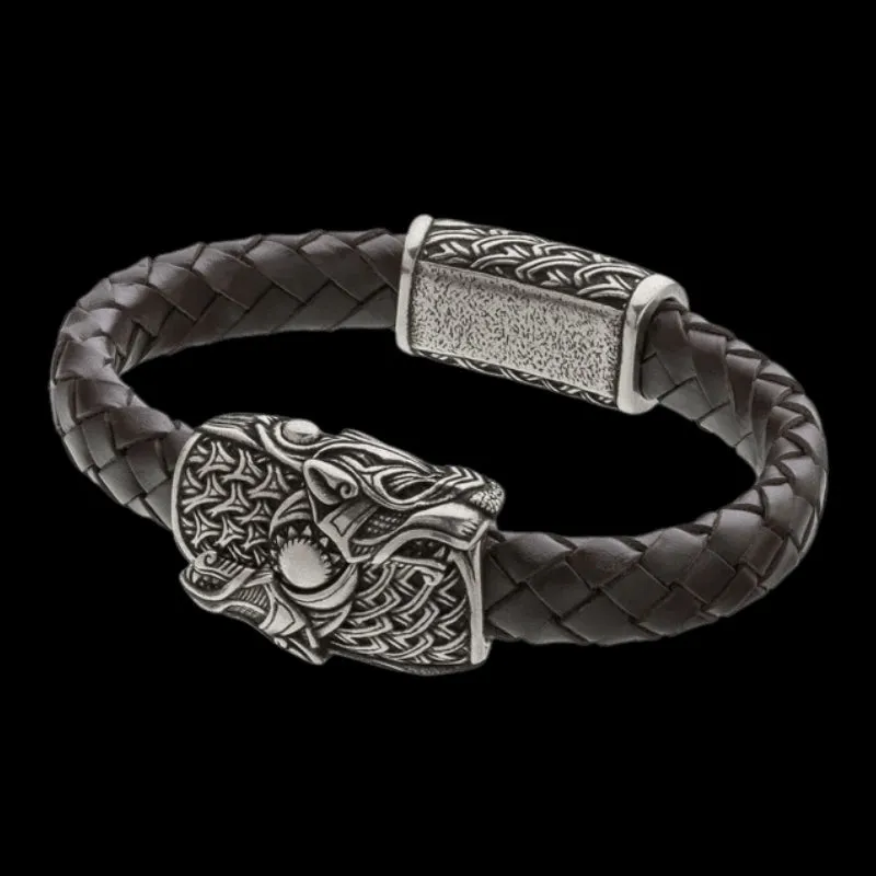 Handcrafted Wolf Hook Bracelet