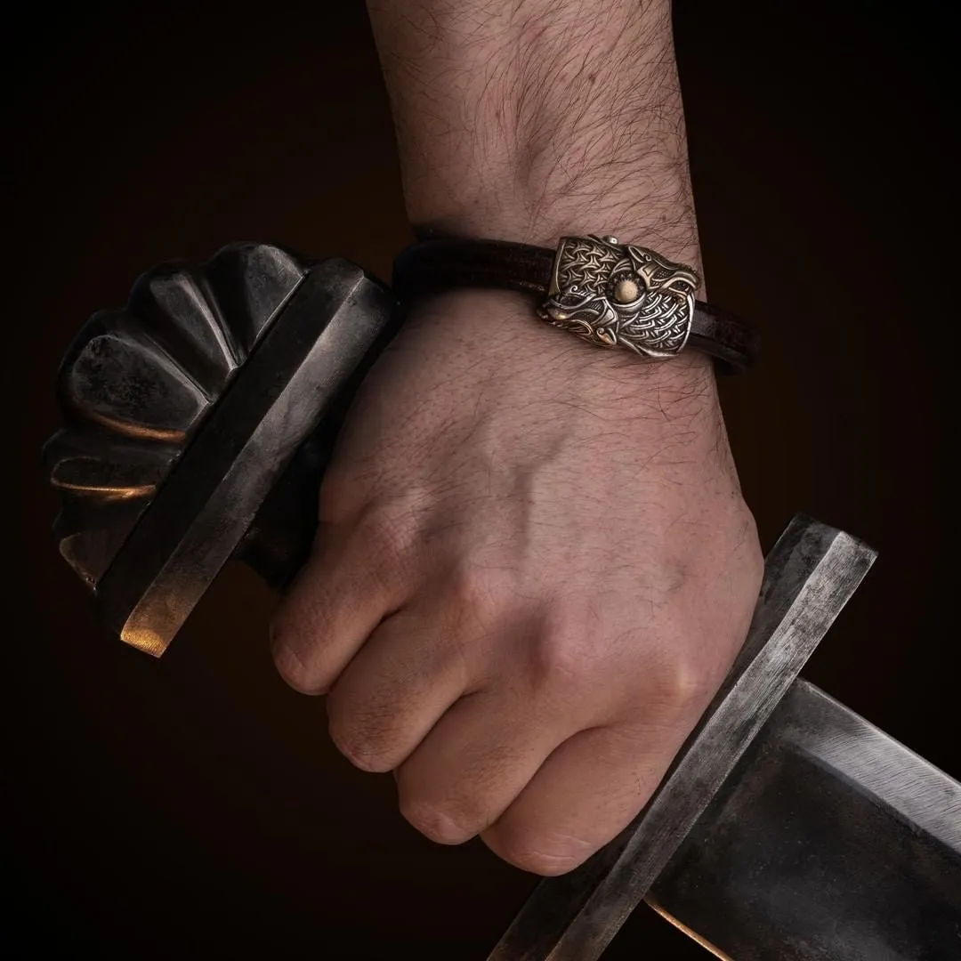 Handcrafted Wolf Hook Bracelet