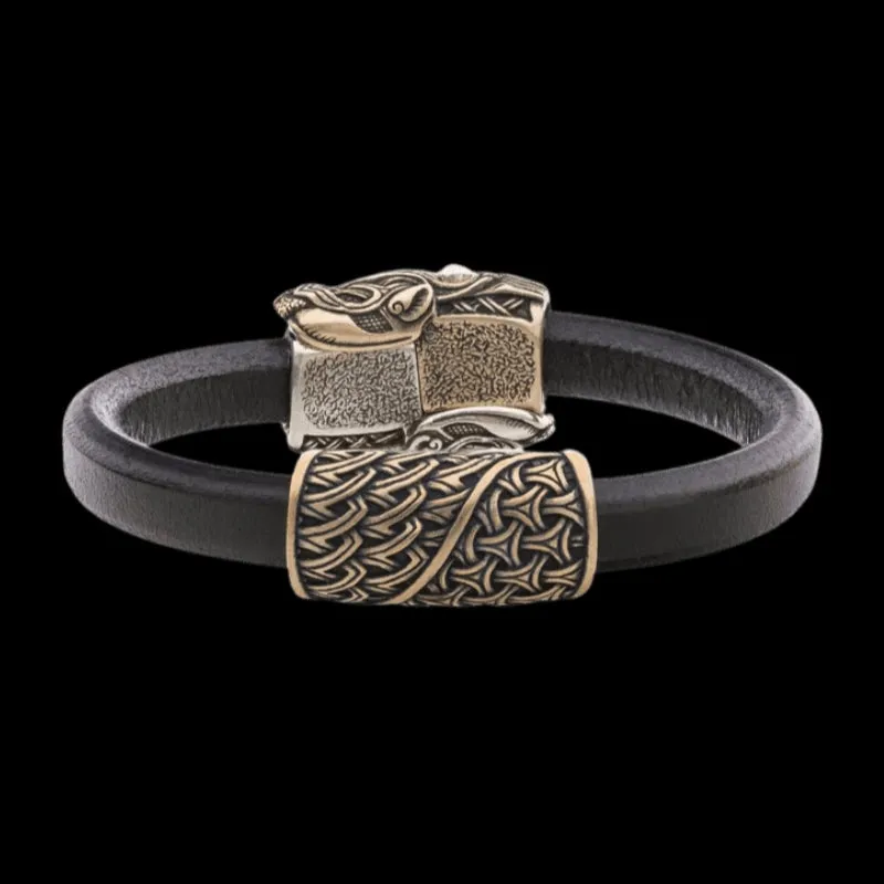 Handcrafted Wolf Hook Bracelet