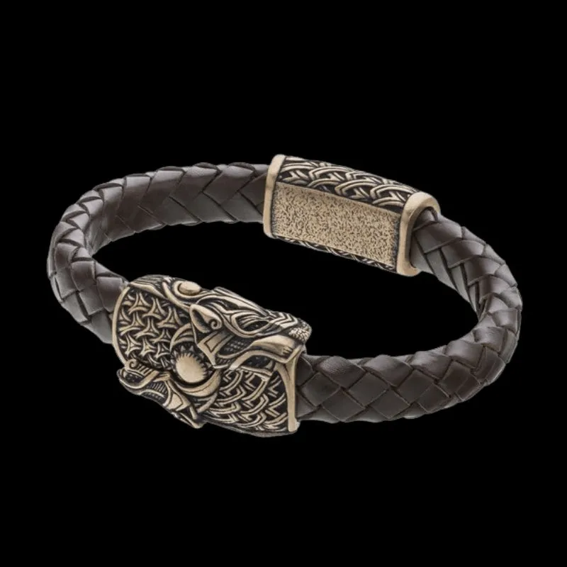 Handcrafted Wolf Hook Bracelet