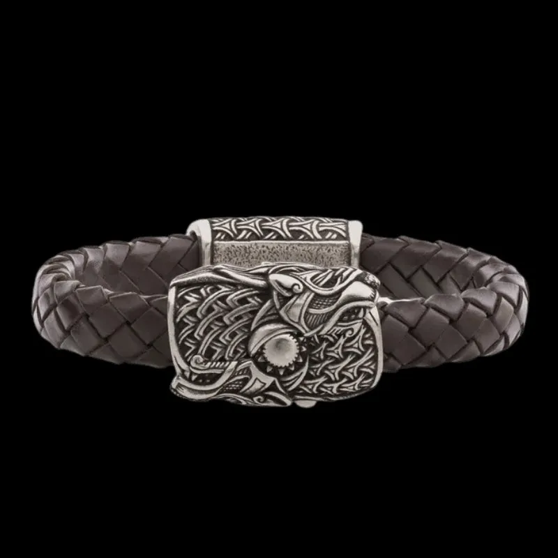 Handcrafted Wolf Hook Bracelet
