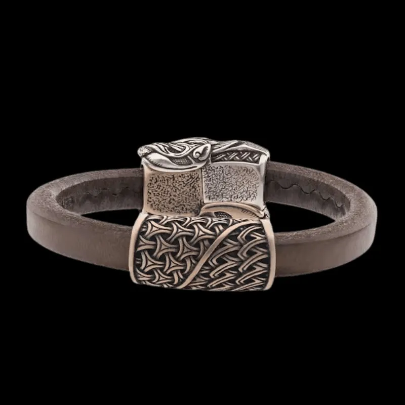 Handcrafted Wolf Hook Bracelet