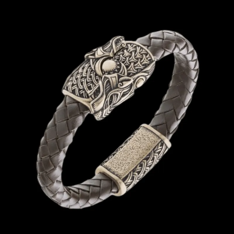 Handcrafted Wolf Hook Bracelet