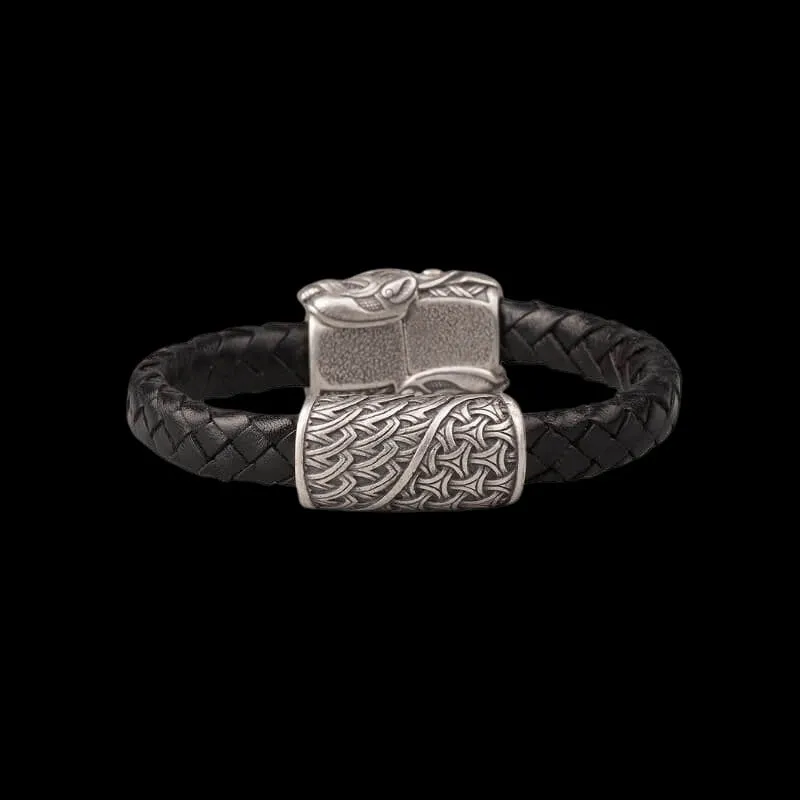 Handcrafted Wolf Hook Bracelet