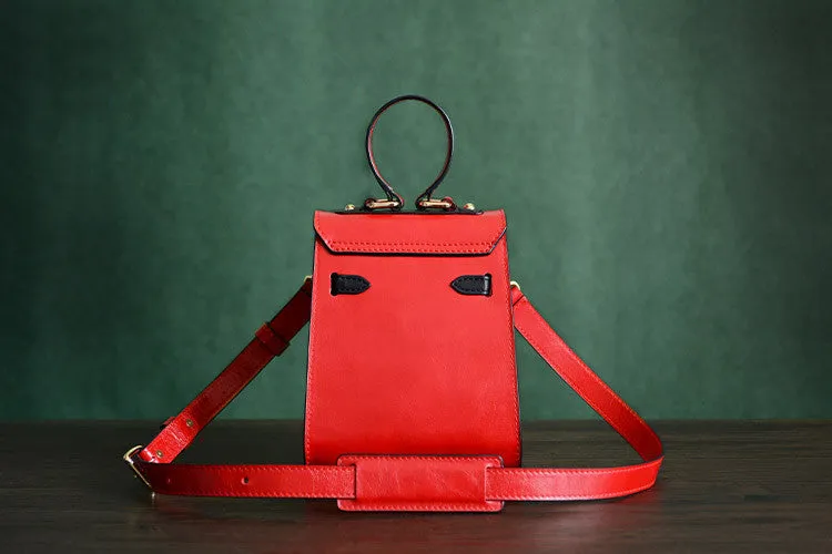 Handmade Italian Vegetable Leather Satchel Bag Messenger Shoulder Bag Crossbody Bag D036