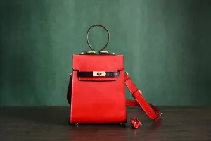 Handmade Italian Vegetable Leather Satchel Bag Messenger Shoulder Bag Crossbody Bag D036