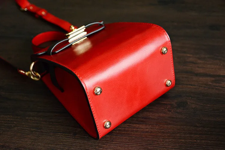 Handmade Italian Vegetable Leather Satchel Bag Messenger Shoulder Bag Crossbody Bag D036