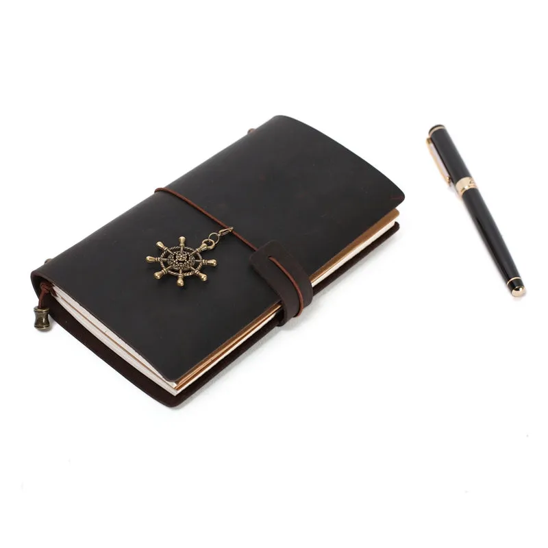 Handmade Leather Journal, Journals for Men, Leather Notebook, Rustic Leather Diary 00002