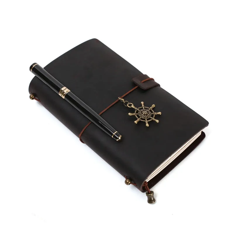 Handmade Leather Journal, Journals for Men, Leather Notebook, Rustic Leather Diary 00002