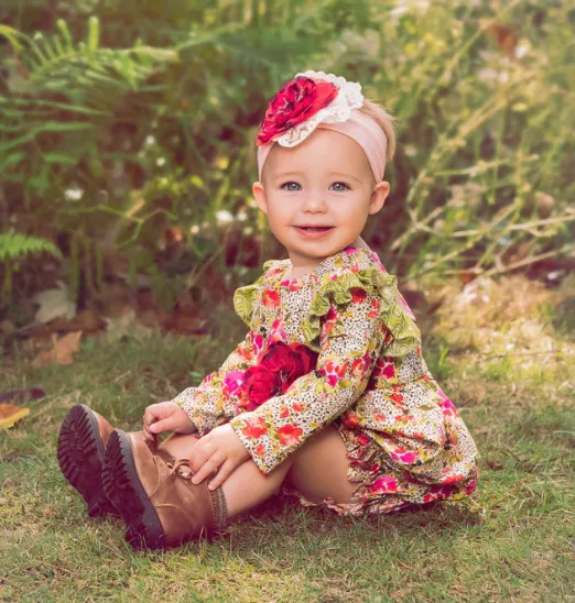 Haute Baby Wild Bloom Bubble Romper