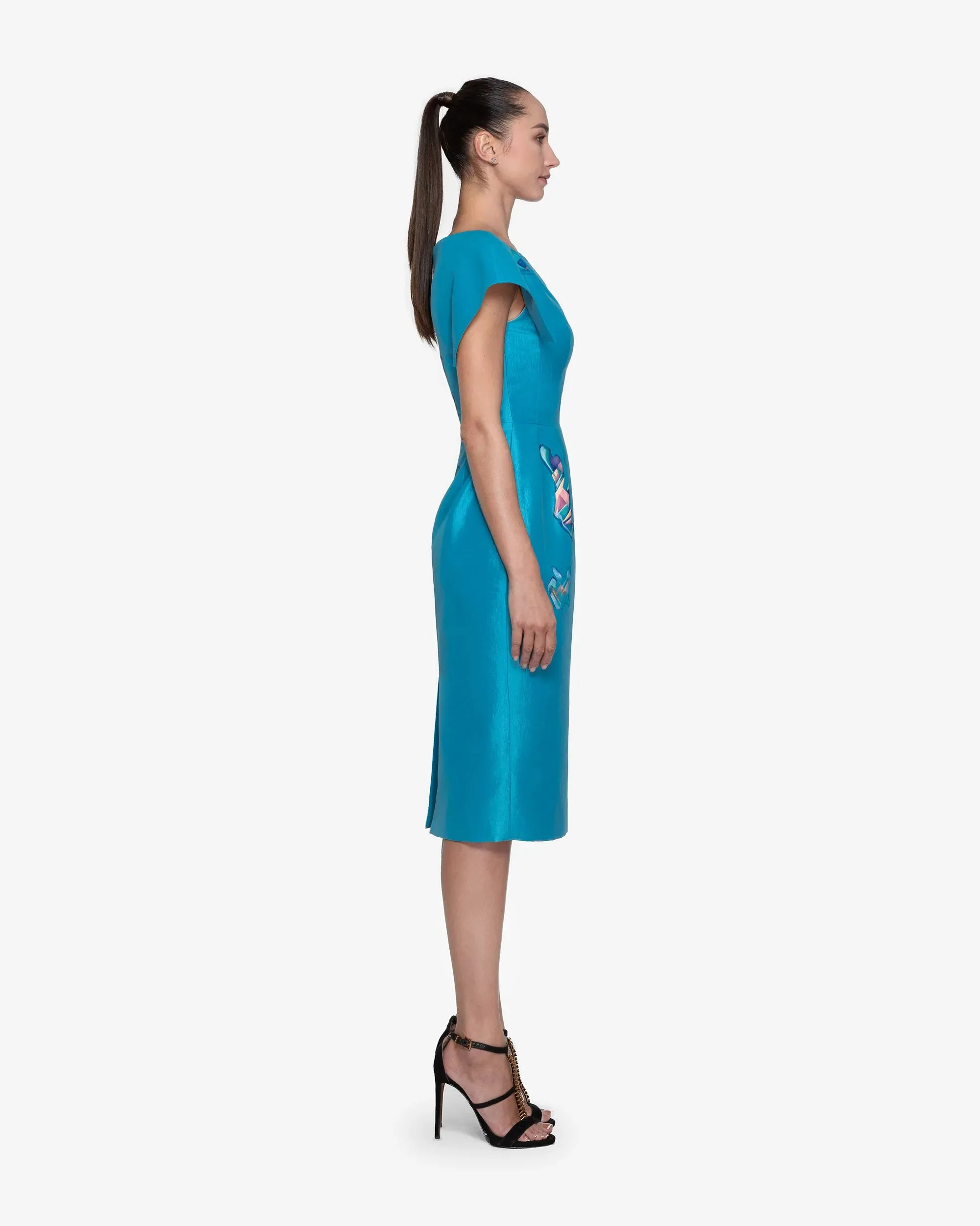 Heart of Aquamarine Blue Cocktail Dress