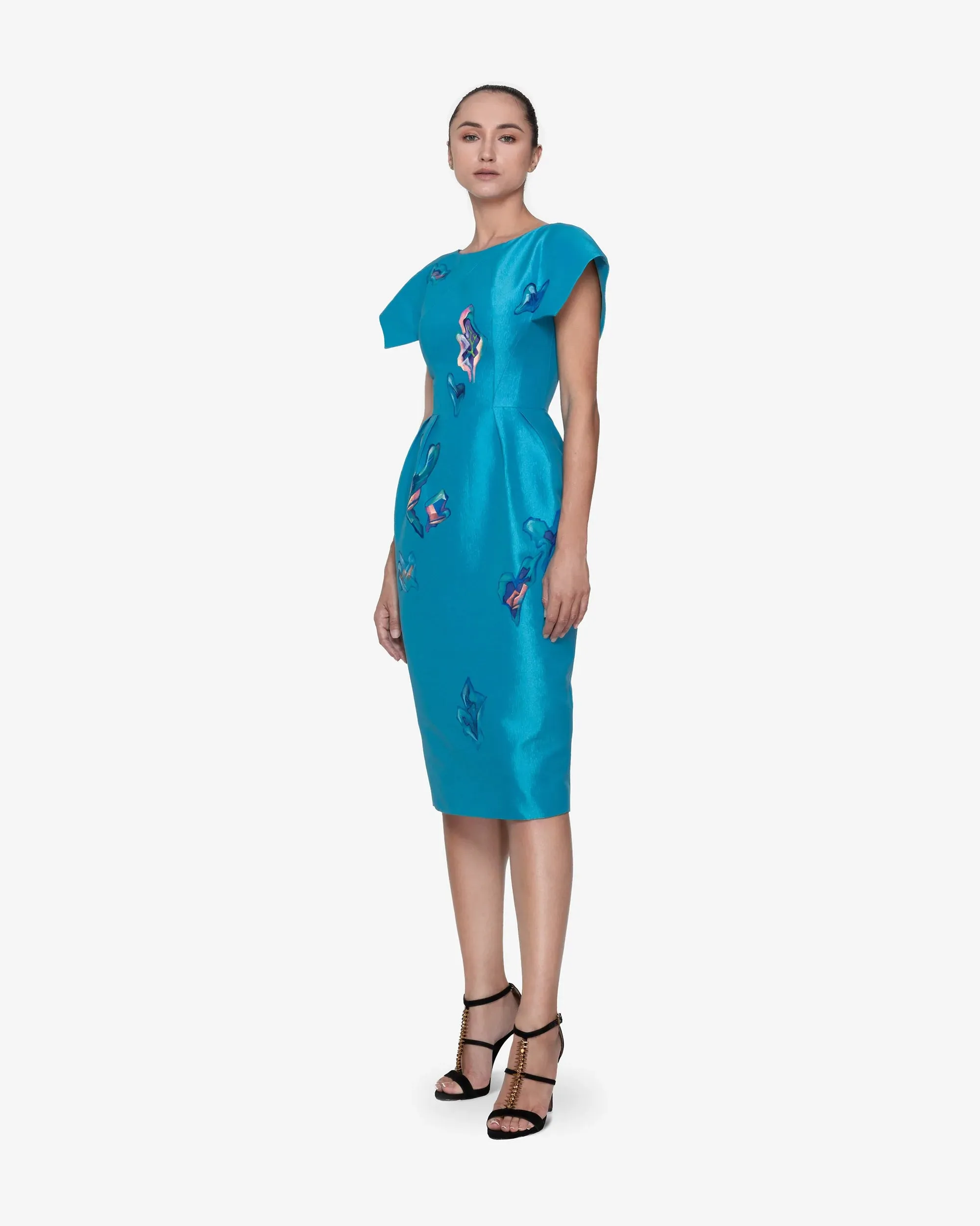 Heart of Aquamarine Blue Cocktail Dress