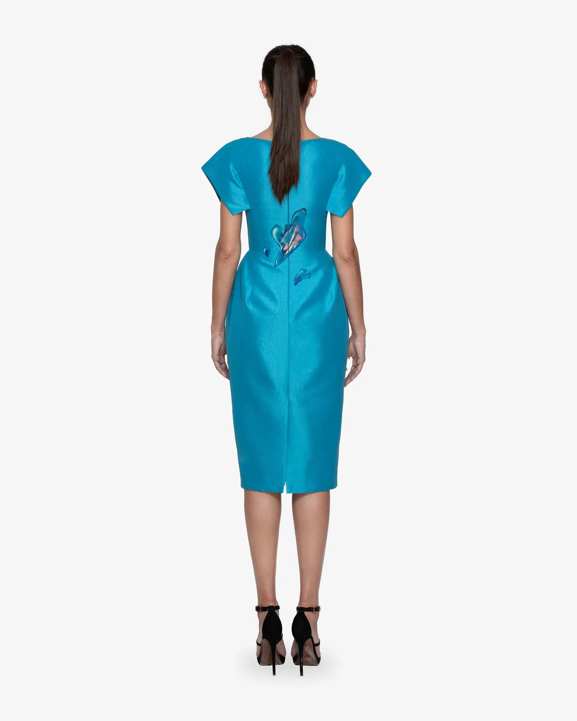 Heart of Aquamarine Blue Cocktail Dress