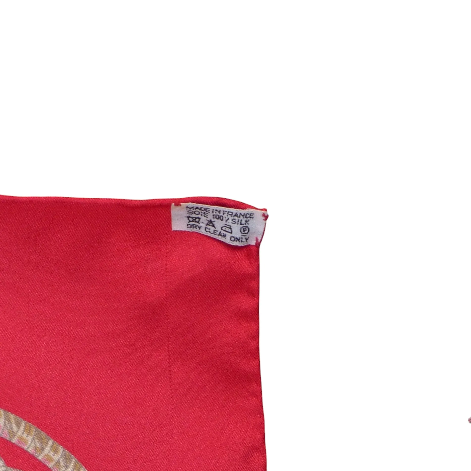HERMES- 1992 "Grand Fonds" Silk Twill Scarf