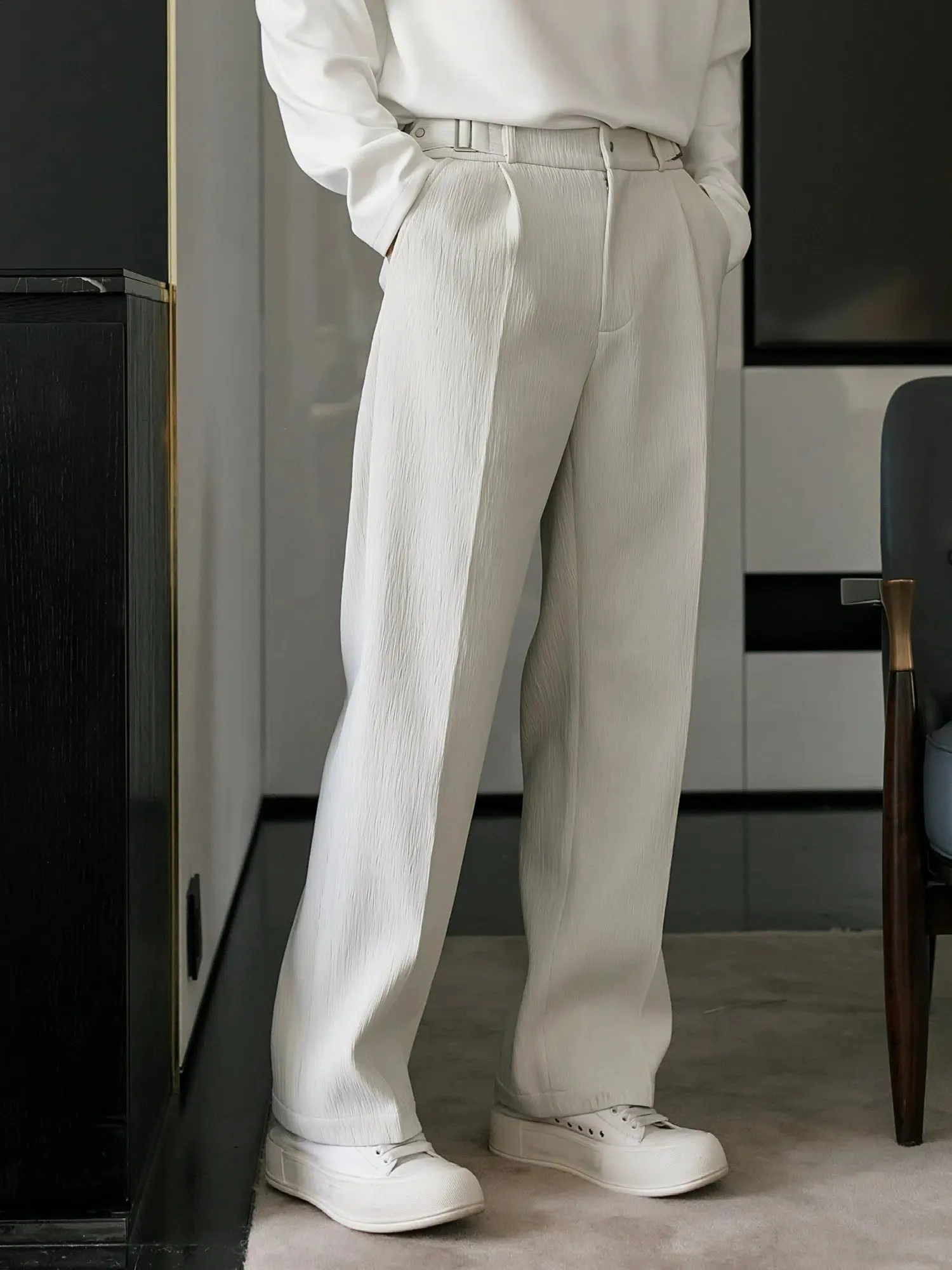 High-End Drapey Casual Suit Pants