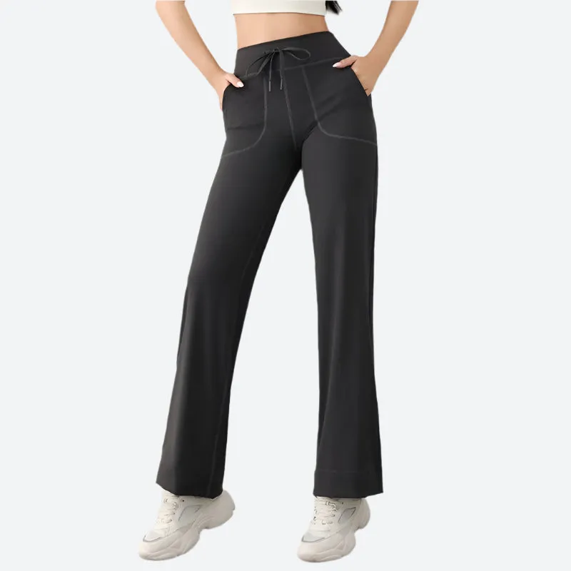 High-Waist Wide-Leg Lounge Pants