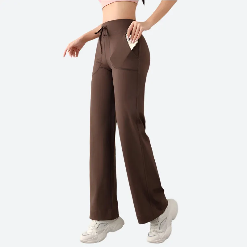 High-Waist Wide-Leg Lounge Pants