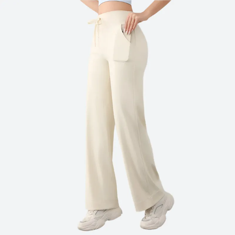 High-Waist Wide-Leg Lounge Pants