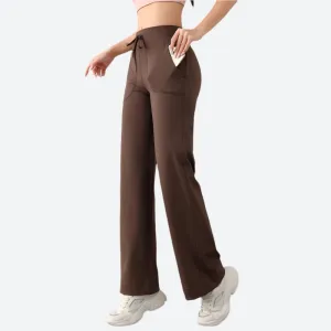 High-Waist Wide-Leg Lounge Pants